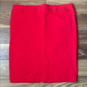 Cleo Vibrant Red Pencil Skirt